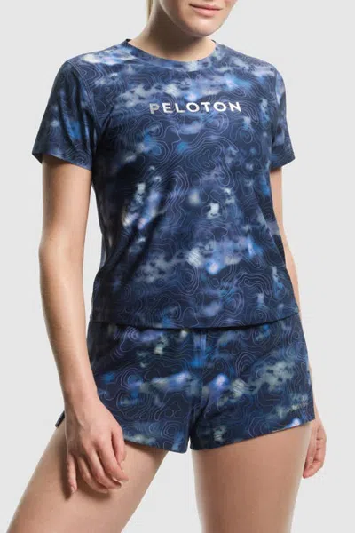 Peloton Essential Everyday Short Sleeve In City Grit Print