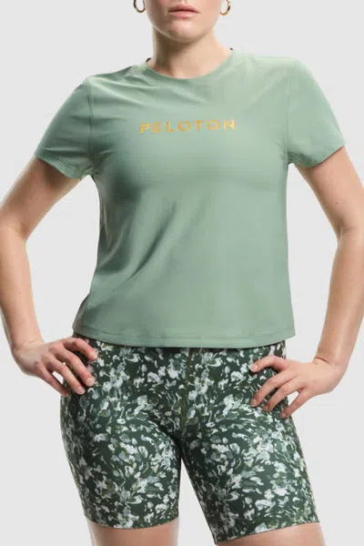 Peloton Essential Everyday Short Sleeve In Hedge Green