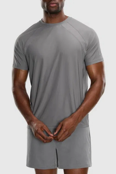 Peloton Essential Jersey Rib Short Sleeve In Gray
