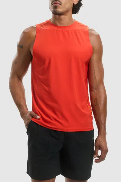Peloton Essential Muscle Tank In Fire Red