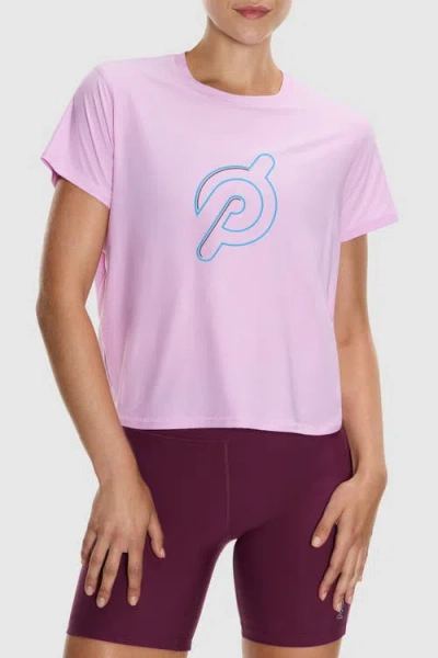 Peloton Essential Performance Crop Tee In Purple