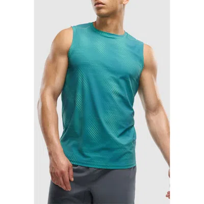 Peloton Interlock Run Singlet In Blue