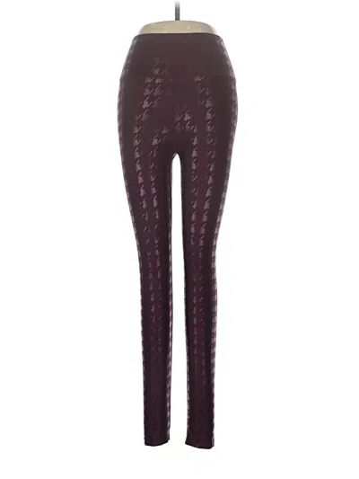 Pre-owned Peloton Leggings In Burgundy