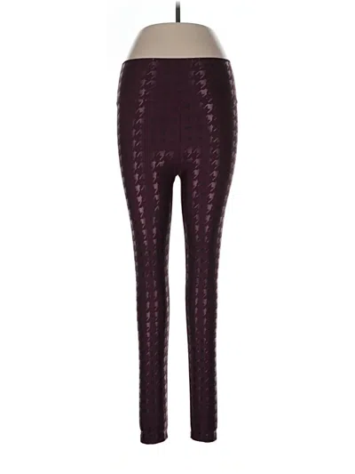 Pre-owned Peloton Leggings In Burgundy
