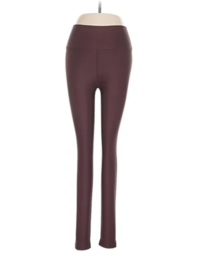 Pre-owned Peloton Leggings In Burgundy