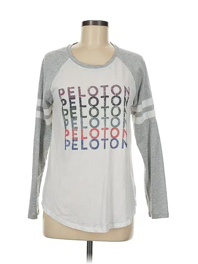 Pre-owned Peloton Long Sleeve T-shirt In Silver