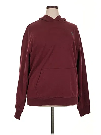 Pre-owned Peloton Long Sleeve Top Burgundy Cowl Neck Tops