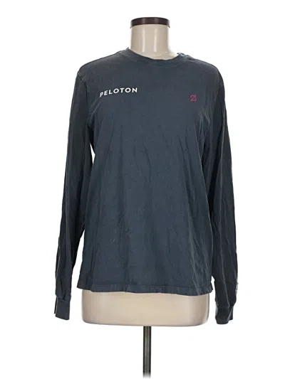 Pre-owned Peloton Long Sleeve T-shirt In Gray