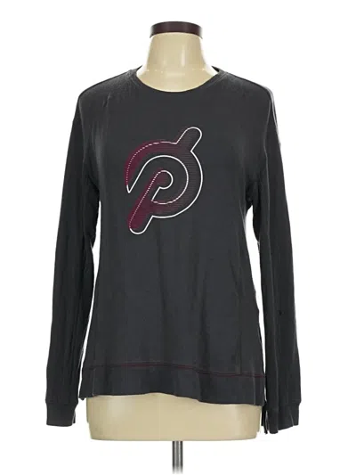 Pre-owned Peloton Long Sleeve T-shirt In Gray