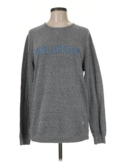 Pre-owned Peloton Long Sleeve T-shirt In Gray