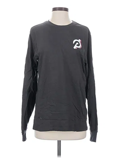 Pre-owned Peloton Long Sleeve T-shirt In Gray