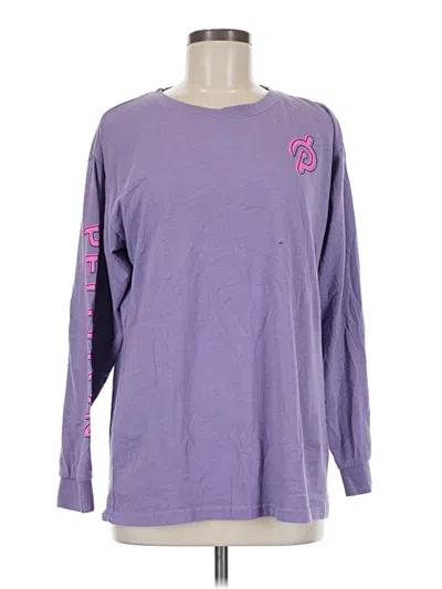 Pre-owned Peloton Long Sleeve T-shirt In Purple