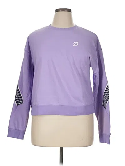Pre-owned Peloton Long Sleeve T-shirt In Purple