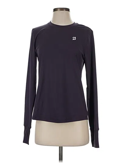 Pre-owned Peloton Long Sleeve T-shirt In Purple