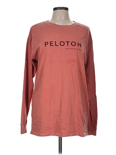 Pre-owned Peloton Long Sleeve T-shirt In Red