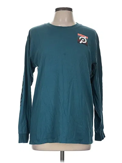 Pre-owned Peloton Long Sleeve T-shirt In Teal