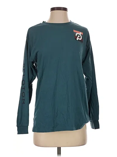 Pre-owned Peloton Long Sleeve T-shirt In Teal