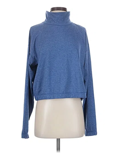 Pre-owned Peloton Long Sleeve Turtleneck In Blue