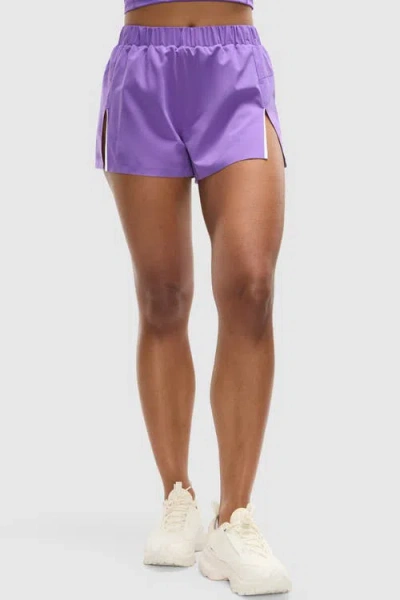 Peloton Output Geometric Run Short In Purple