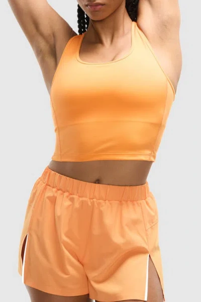 Peloton Paceform Fitted Race Tank In Orange