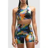 Peloton Printed Paceform Laser Perforated Bra