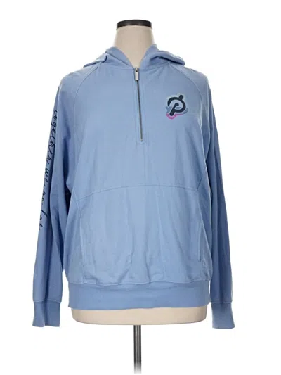 Pre-owned Peloton Pullover Hoodie In Blue