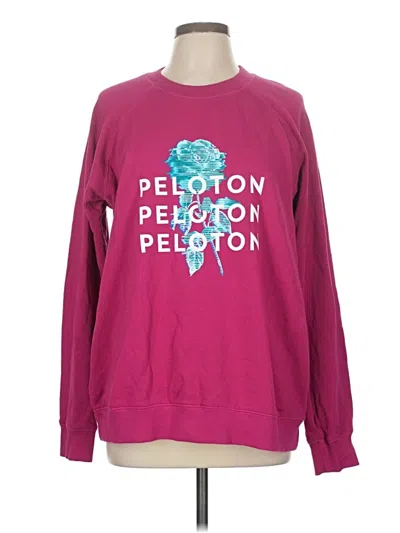 Pre-owned Peloton Pullover Sweater In Burgundy