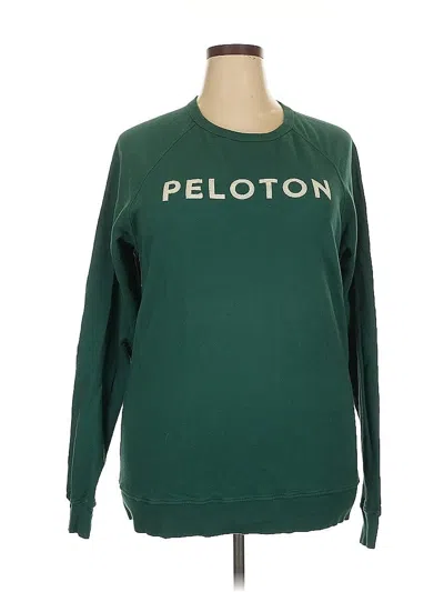 Pre-owned Peloton Pullover Sweater In Green