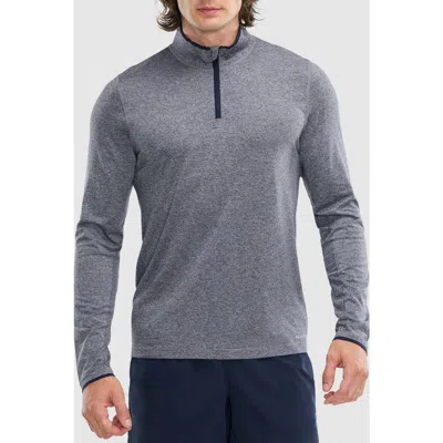 Peloton Seamless Melange 1/4 Zip Long Sleeve In Gray