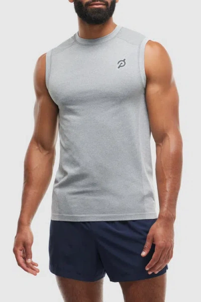 Peloton Seamless Muscle Tank In Light Heather Grey