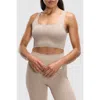 Peloton Seamless Square Neck Bra In Sand