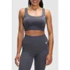 Peloton Seamless Square Neck Bra In Slate