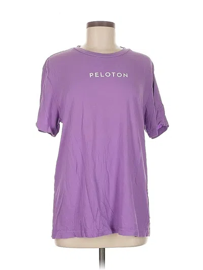 Pre-owned Peloton Short Sleeve T-shirt In Purple