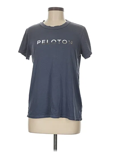 Pre-owned Peloton Short Sleeve T-shirt In Blue