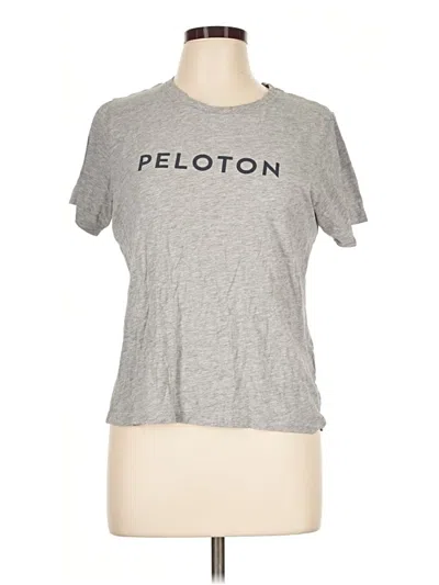 Pre-owned Peloton Short Sleeve T-shirt In Gray