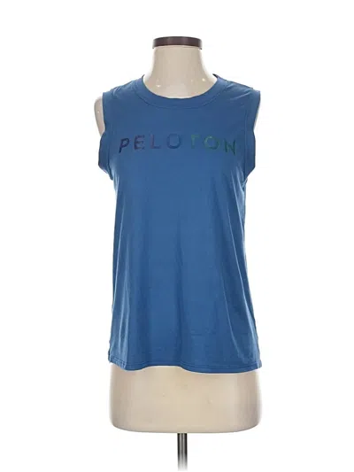 Pre-owned Peloton Sleeveless T-shirt In Blue