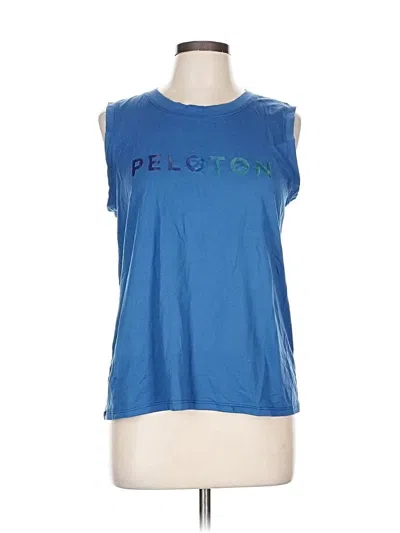 Pre-owned Peloton Sleeveless T-shirt In Blue