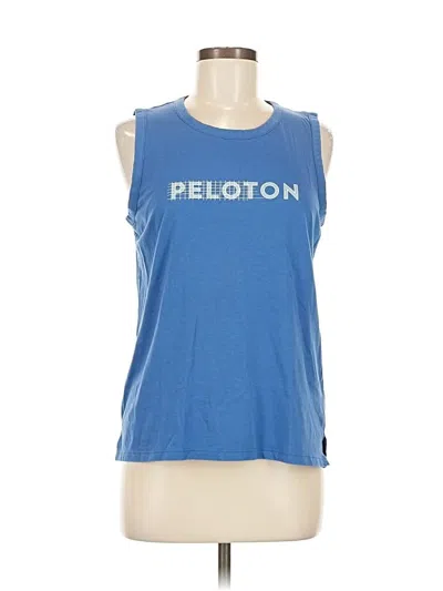 Pre-owned Peloton Sleeveless T-shirt In Blue