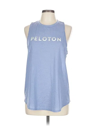 Pre-owned Peloton Sleeveless T-shirt In Blue
