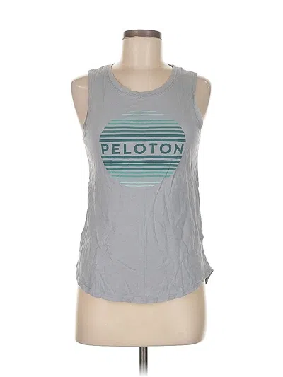 Pre-owned Peloton Sleeveless T-shirt In Gray
