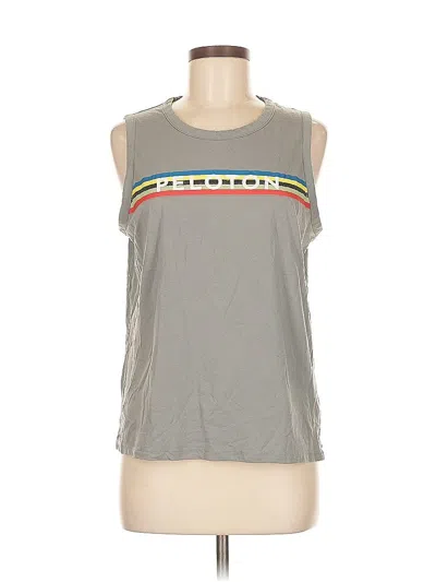 Pre-owned Peloton Sleeveless T-shirt In Gray