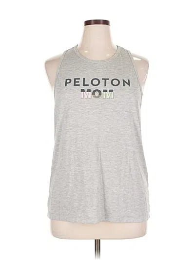 Pre-owned Peloton Sleeveless T-shirt In Gray