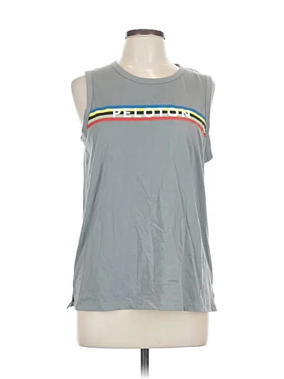 Pre-owned Peloton Sleeveless T-shirt In Gray