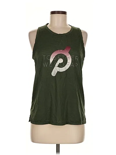 Pre-owned Peloton Sleeveless T-shirt In Green