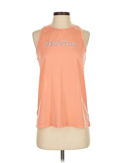 Pre-owned Peloton Sleeveless T-shirt In Orange