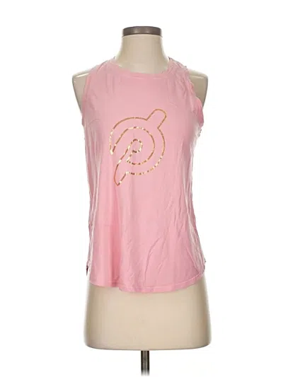 Pre-owned Peloton Sleeveless T-shirt In Pink