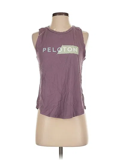 Pre-owned Peloton Sleeveless T-shirt In Purple