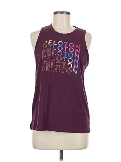 Pre-owned Peloton Sleeveless T-shirt In Purple