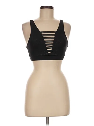 Pre-owned Peloton Sleeveless Top Black Halter Neckline Tops