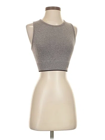 Pre-owned Peloton Sleeveless Top Gray Halter Neckline Tops
